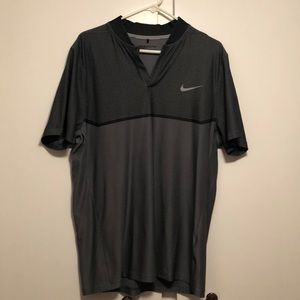 Grey Nike golf polo